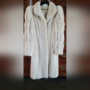Custom vintage 3/4 length  tourmaline mink coat